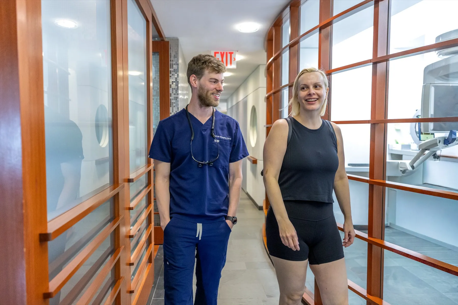 Wall Street Orthodontics office corridor